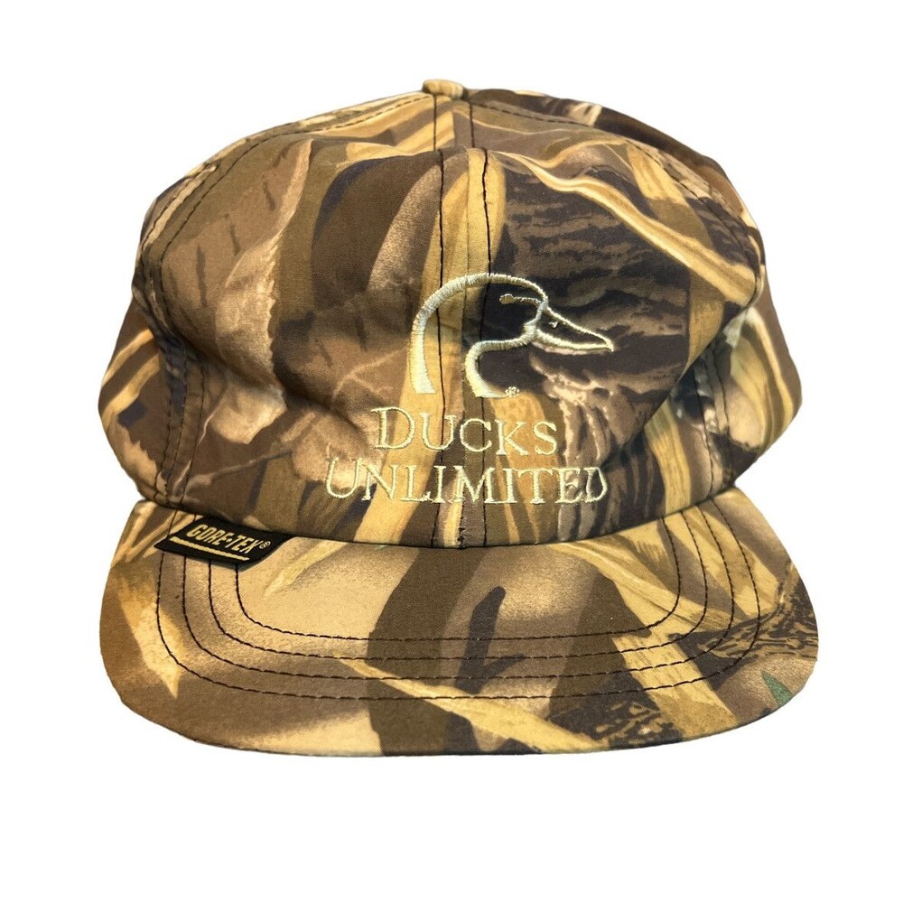 Whitewater Outdoors Ducks Unlimited Hat Mens Large Camo Good Gore-Tex Thinsulate